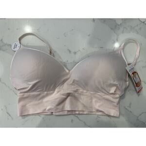 NWT Jockey Microfiber Stretch T Shirt Bra Wirefree XL Pink Comfort Support